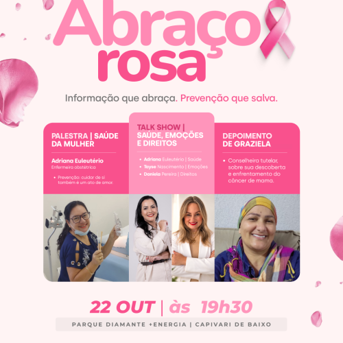arte abraço rosa